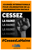 21 mars – Journée internationale pour l'élimination de la discrimination