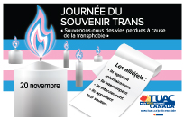 le 20 novembre 2019 – Journée du souvenir trans