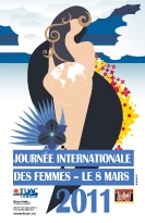 L'affiche des TUAC Canada sur la Journée internationale de la femme 2011