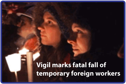 Toronto vigil — January 7. 2010